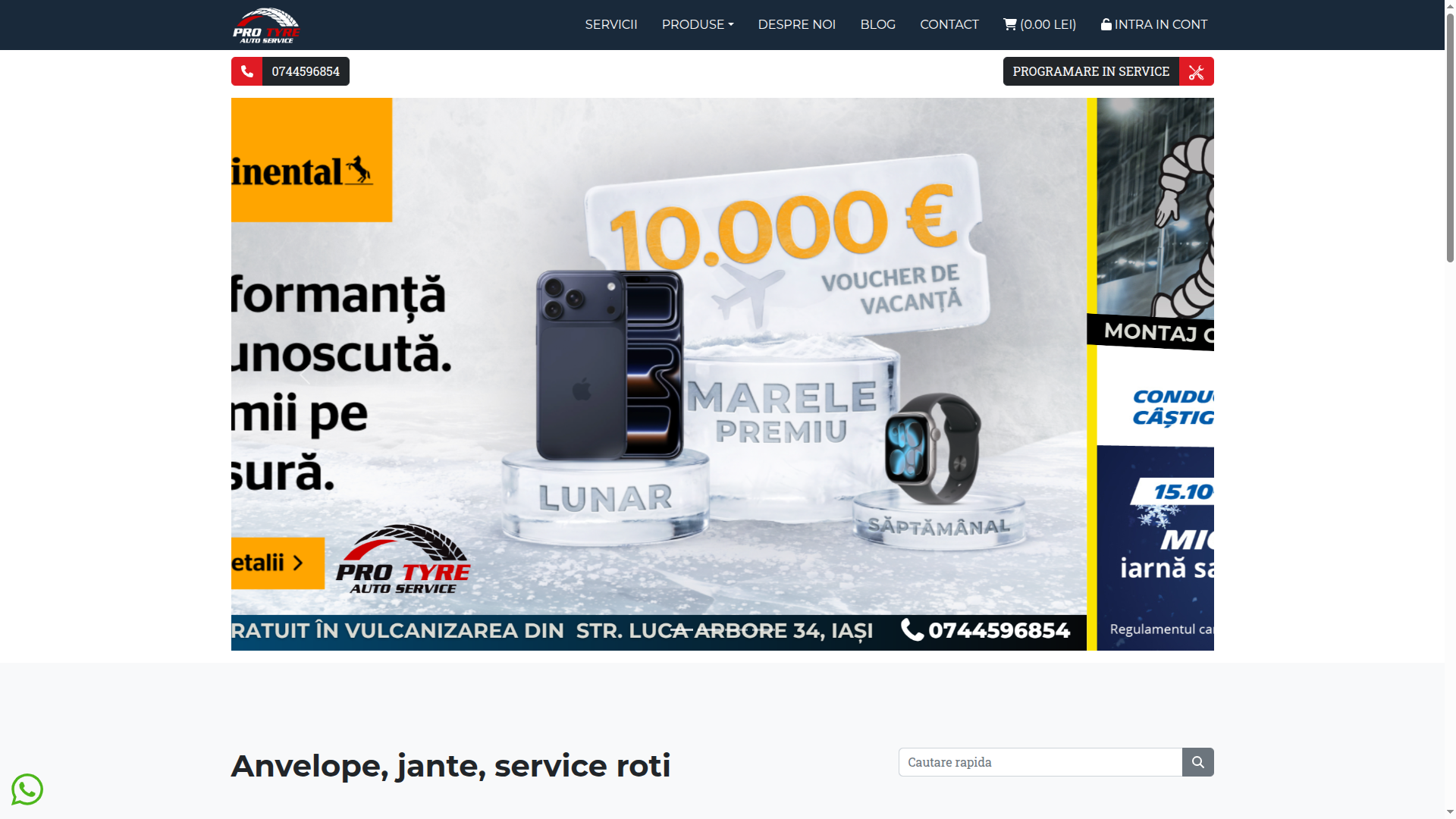 E-commerce platform selling tyres, rims and motor oil. Custom build, HTML+CSS+Javascript+Bootstrap, PHP+MySQL, payment processing APIs, data extraction and web scraping, feed import automation, SMS gateways, shop apointemnt management with calendars. URL: https://protyre.ro/