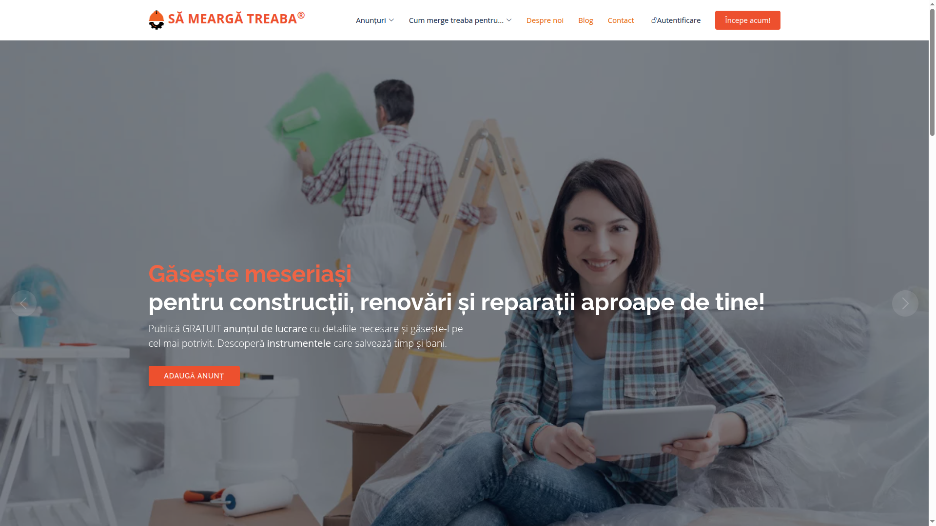 A web platform where you can hire tradespeople for various jobs. Custom build, HTML+CSS+Bootstrap+Javascript and PHP+MySQL, Stripe checkout. URL: https://www.sameargatreaba.ro/